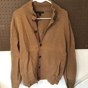 Banana Republic Men’s Brown Button-Front Cardigan Sweater Size Medium (M)
